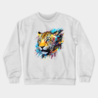 Panther Animal Freedom World Wildlife Wonder Abstract Crewneck Sweatshirt